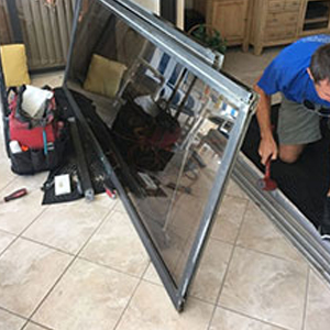 sliding glass door frame repair La Riviera